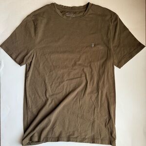AllSaints Men’s Green Short Sleeve T-Shirt - Size Medium (Used)